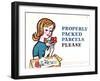 Properly Packed Parcels Please-Harry Stevens-Framed Art Print