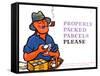 Properly Packed Parcels Please-Harry Stevens-Framed Stretched Canvas