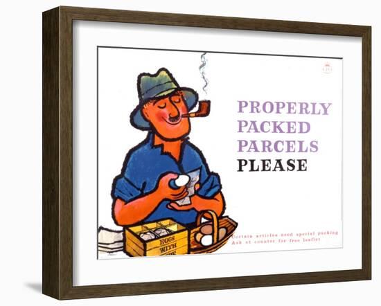 Properly Packed Parcels Please-Harry Stevens-Framed Art Print