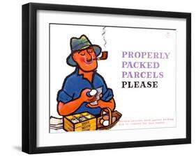 Properly Packed Parcels Please-Harry Stevens-Framed Art Print