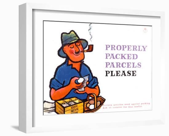 Properly Packed Parcels Please-Harry Stevens-Framed Art Print