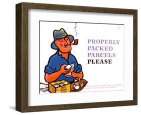 Properly Packed Parcels Please-Harry Stevens-Framed Art Print