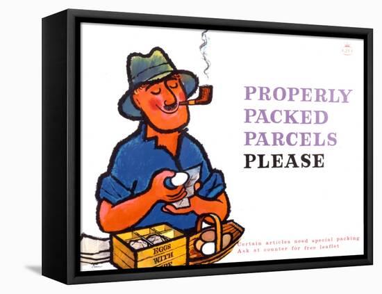 Properly Packed Parcels Please-Harry Stevens-Framed Stretched Canvas