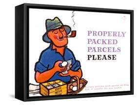 Properly Packed Parcels Please-Harry Stevens-Framed Stretched Canvas