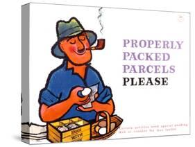 Properly Packed Parcels Please-Harry Stevens-Stretched Canvas