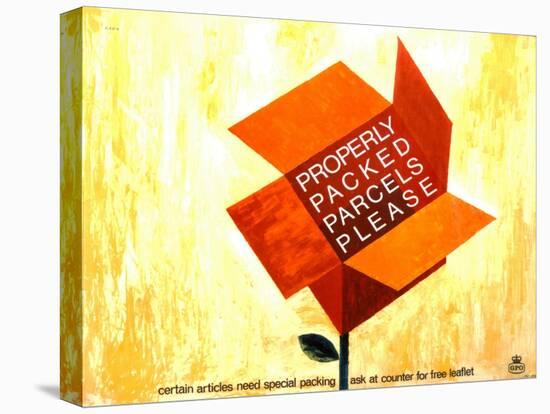 Properly Packed Parcels Please-George Brzezinski Karo-Stretched Canvas