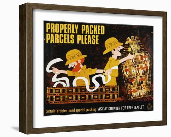 Properly Packed Parcels Please-null-Framed Art Print