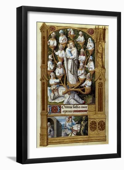 Prophecy of Isaiah, Family Tree after Jesse, the Father of King David-null-Framed Art Print