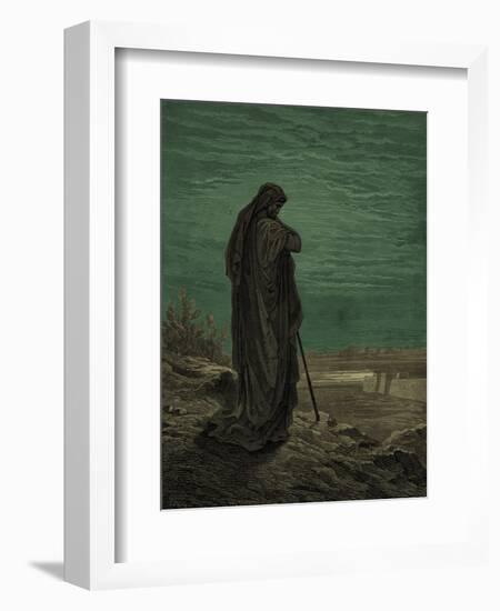 Prophet Amos, engraving by Gustave Doré - Bible-Gustave Dore-Framed Giclee Print