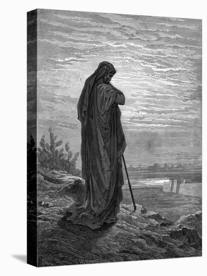 Prophet Amos, engraving by Gustave Doré - Bible-Gustave Dore-Stretched Canvas