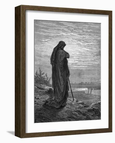 Prophet Amos, engraving by Gustave Doré - Bible-Gustave Dore-Framed Giclee Print