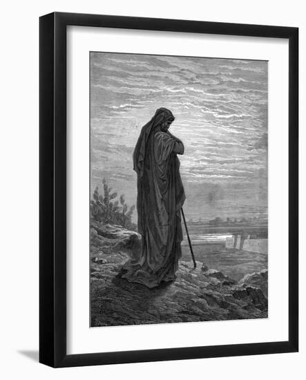 Prophet Amos, engraving by Gustave Doré - Bible-Gustave Dore-Framed Giclee Print