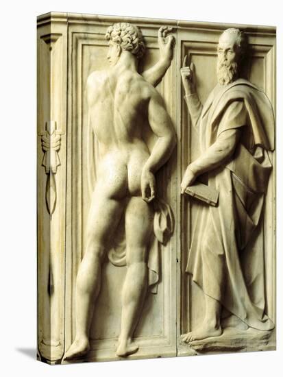 Prophet and Nude Figures-Baccio Bandinelli-Stretched Canvas