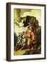 Prophet Balaam and the Donkey-Rembrandt van Rijn-Framed Art Print