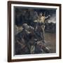 Prophet Elijah in the Desert Awakened by an Angel-Giovanni Lanfranco-Framed Art Print