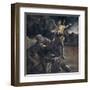 Prophet Elijah in the Desert Awakened by an Angel-Giovanni Lanfranco-Framed Art Print