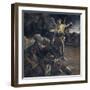 Prophet Elijah in the Desert Awakened by an Angel-Giovanni Lanfranco-Framed Art Print