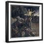 Prophet Elijah in the Desert Awakened by an Angel-Giovanni Lanfranco-Framed Art Print