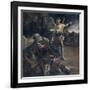 Prophet Elijah in the Desert Awakened by an Angel-Giovanni Lanfranco-Framed Art Print