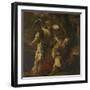 Prophet Elijah Visited by an Angel-Ferdinand Bol-Framed Art Print