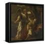 Prophet Elijah Visited by an Angel-Ferdinand Bol-Framed Stretched Canvas