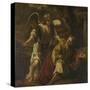 Prophet Elijah Visited by an Angel-Ferdinand Bol-Stretched Canvas