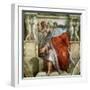 Prophet Ezekiel, 1508-12 (Fresco)-Michelangelo Buonarroti-Framed Giclee Print