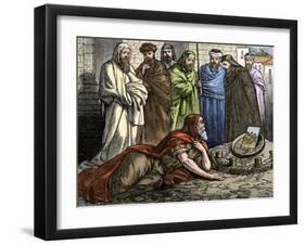 Prophet Ezekiel Telling About His Visions from God-null-Framed Giclee Print