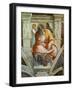 Prophet Jeremiah, 1508-12 (Fresco)-Michelangelo Buonarroti-Framed Giclee Print