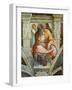 Prophet Jeremiah, 1508-12 (Fresco)-Michelangelo Buonarroti-Framed Giclee Print
