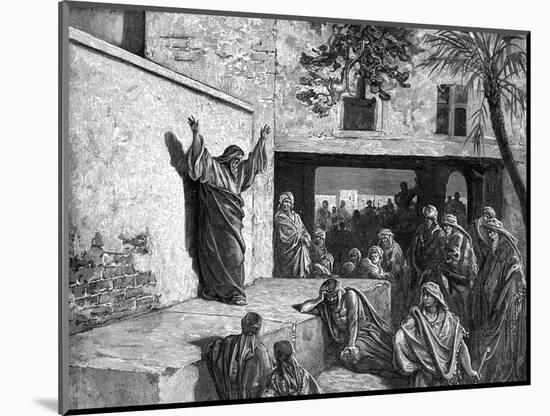 Prophet Micah, engraving by Gustave Doré - Bible-Gustave Dore-Mounted Giclee Print
