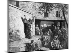 Prophet Micah, engraving by Gustave Doré - Bible-Gustave Dore-Mounted Giclee Print