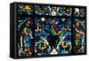 Prophet, Stained Glass, Chartres Cathedral, France, 1145-1155-null-Framed Stretched Canvas