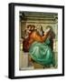 Prophet Zacharias, Sistine Chapel Ceiling, 1508-12 (Fresco)-Michelangelo Buonarroti-Framed Giclee Print