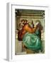 Prophet Zacharias, Sistine Chapel Ceiling, 1508-12 (Fresco)-Michelangelo Buonarroti-Framed Giclee Print