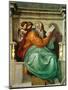 Prophet Zacharias, Sistine Chapel Ceiling, 1508-12 (Fresco)-Michelangelo Buonarroti-Mounted Giclee Print