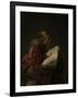 Prophetess Hannah-Rembrandt van Rijn-Framed Art Print