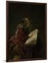 Prophetess Hannah-Rembrandt van Rijn-Framed Art Print