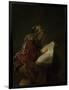 Prophetess Hannah-Rembrandt van Rijn-Framed Art Print