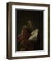 Prophetess Hannah-Rembrandt van Rijn-Framed Art Print