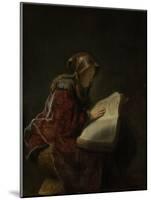 Prophetess Hannah-Rembrandt van Rijn-Mounted Art Print