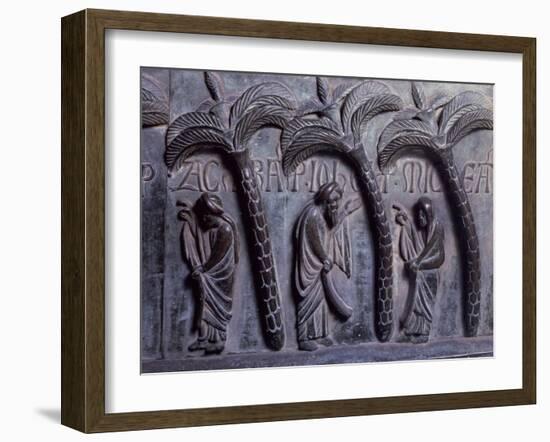 Prophets in Paradise of Palms, Bronze Panels from St Ranieri's Door-Bonanno Pisano-Framed Giclee Print