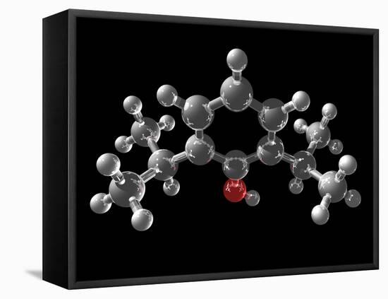 Propofol Molecule-Laguna Design-Framed Stretched Canvas