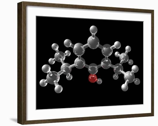 Propofol Molecule-Laguna Design-Framed Photographic Print