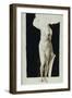 Proportion Study of Female Nude with a Shield, 1500-Albrecht Dürer-Framed Giclee Print