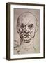 Proportions of the Face-Leonardo da Vinci-Framed Giclee Print