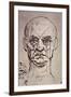 Proportions of the Face-Leonardo da Vinci-Framed Giclee Print