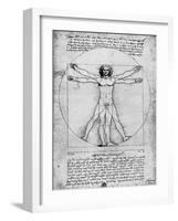 Proportions of the Human Figure, C1492-Albrecht Durer-Framed Giclee Print