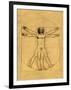 Proportions of the Human Figure-Leonardo da Vinci-Framed Giclee Print