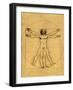 Proportions of the Human Figure-Leonardo da Vinci-Framed Giclee Print